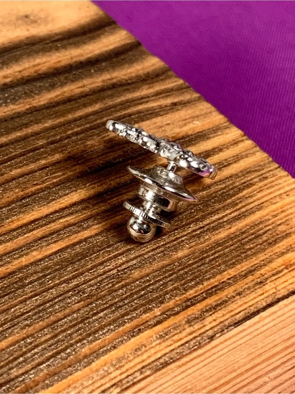 Vintage AVON Flower Basket Pin Brooch Silver Tone Marcasite